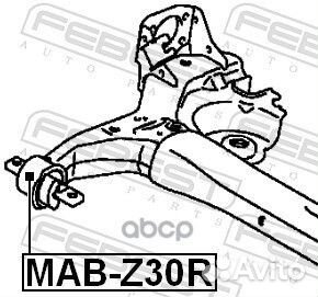 Сайлентблок задн балки mitsubishi colt 03- MAB