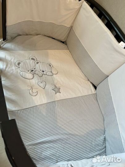 Детская кровать трансформер овальная