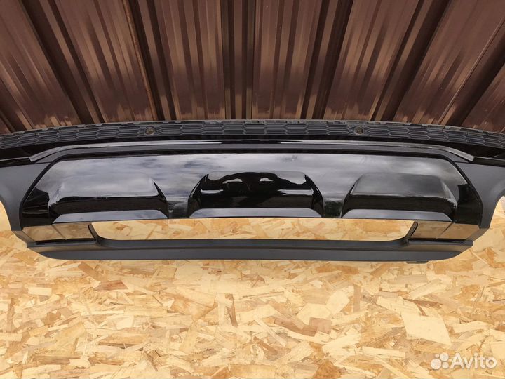 Бампер задний Audi Q7 S-Line Рестайлинг 2019-н.в