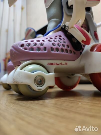 Роликовые коньки детские раздвижные