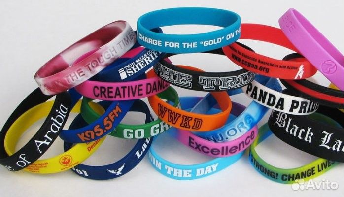 Силиконовые браслеты с логотипом