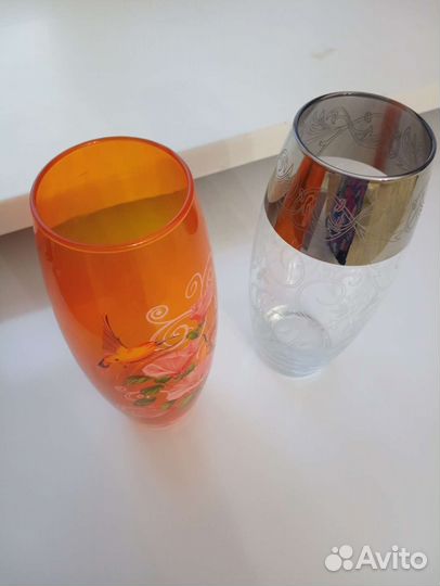 Вазы стеклянные