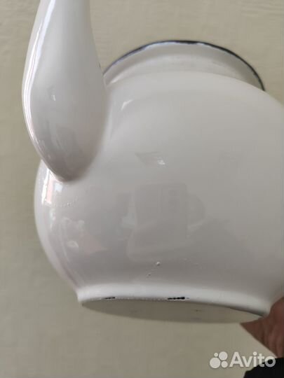 Эмалированный чайник пузан