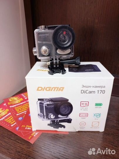 Экшн видеокамера Digma DiCam 170