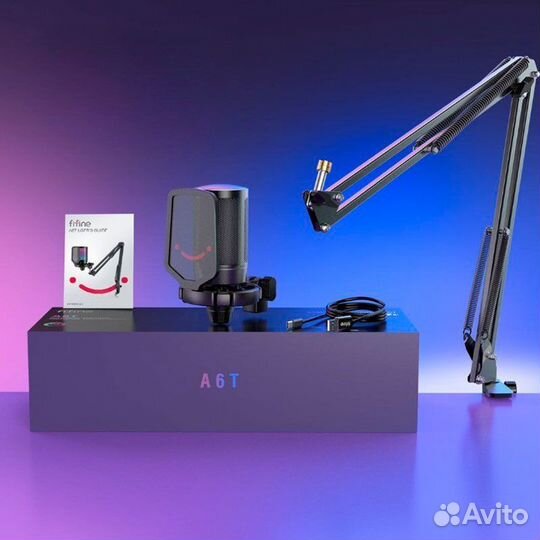 Микрофон Fifine Ampligame A6T с пантографом