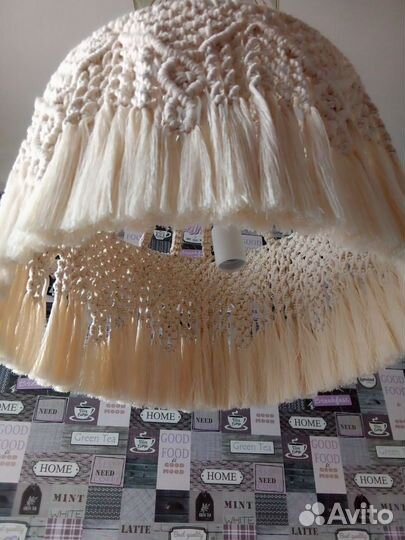 Абажур в технике макраме