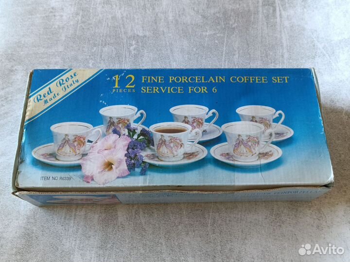 Сервиз Red Rose Made Italy