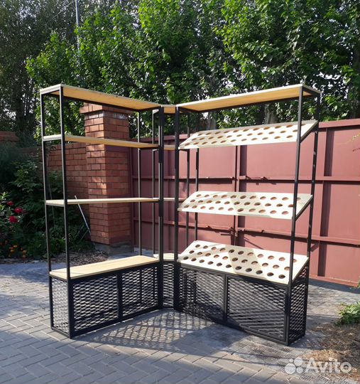 Стеллаж в стиле Лофт