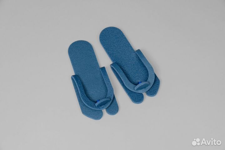 00-394 Однораз. тапочки one size 10пар ппэ голубой