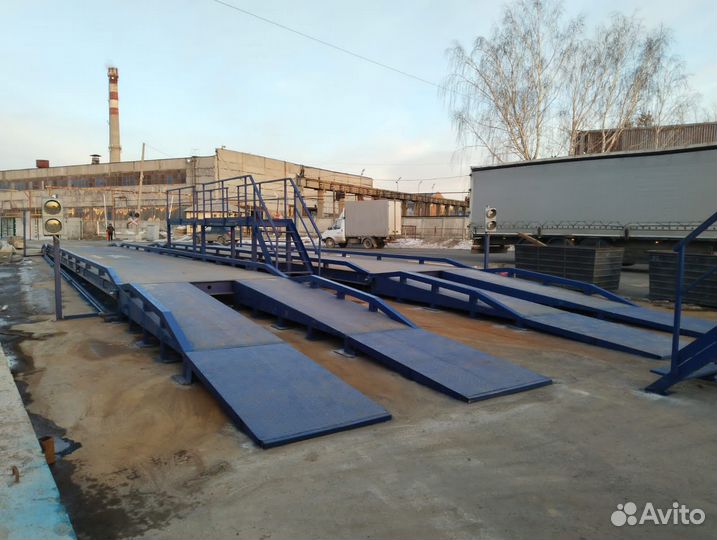Автовесы Атаман на раме с пандусами
