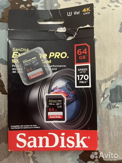 Карта паамяти SanDisk Extreme PRO sdxc UHS-l