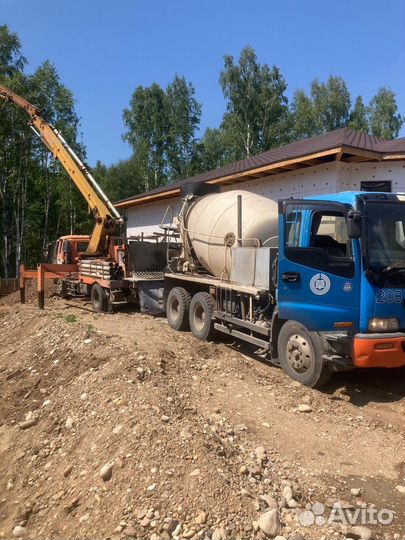 Доставка бетона миксером