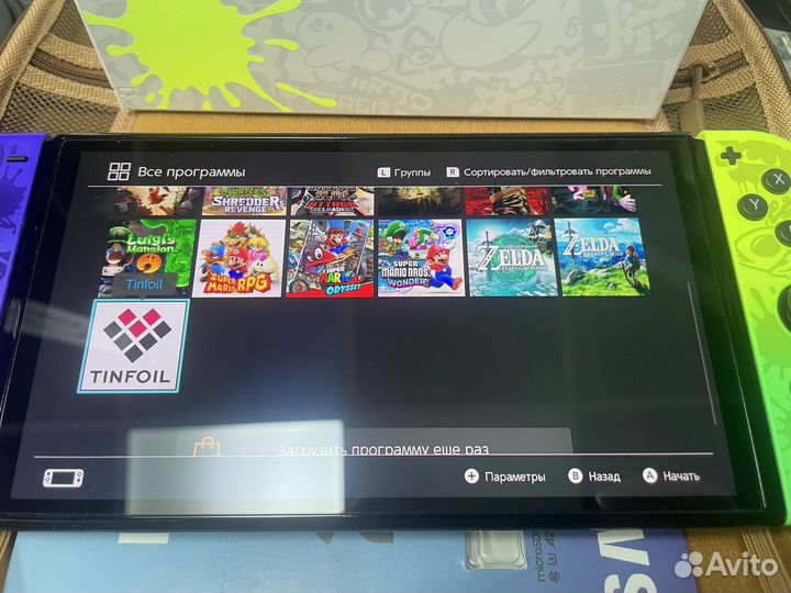 Nintendo Switch Oled Splatoon 256gb чип RP2040 Pic