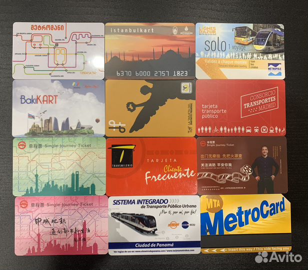 Транспортная карта метро разных городов