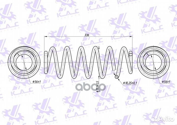 Пружина задней подвески standard для а/м VW POL