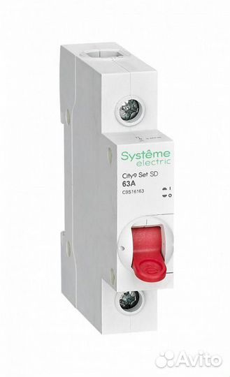 Выключатель нагрузки 1п 63А 230В City9 Set SE C9S16163