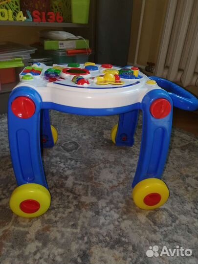 Развивающий музыкальный столик, ходунки-каталка