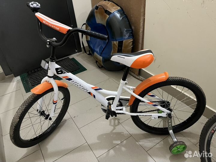 Детский велосипед R 20, со съемными колесами