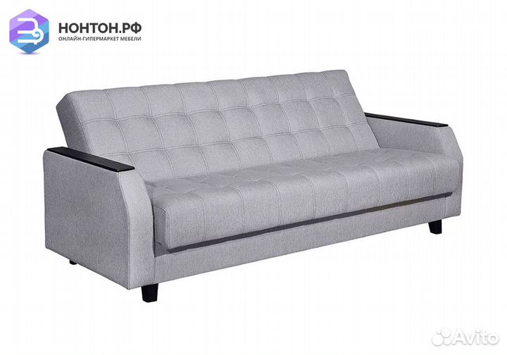 Диван книжка Феникс светло-серый