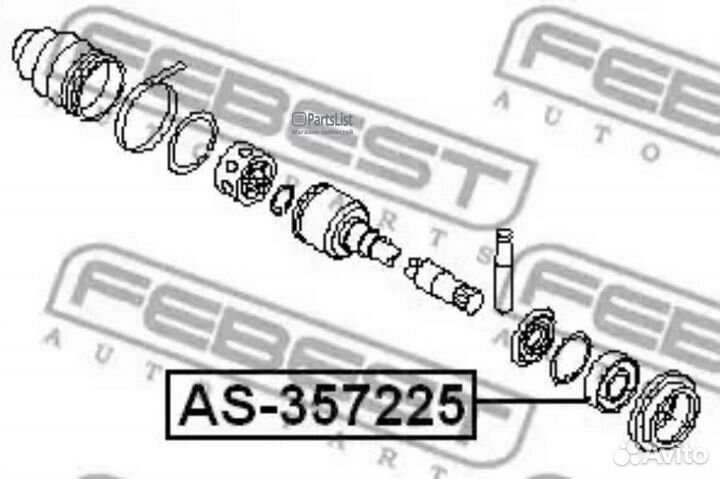 Febest AS357225 Подшипник