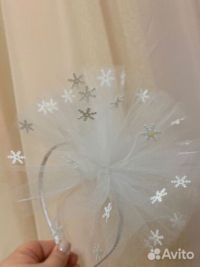 Ободок со снежинками