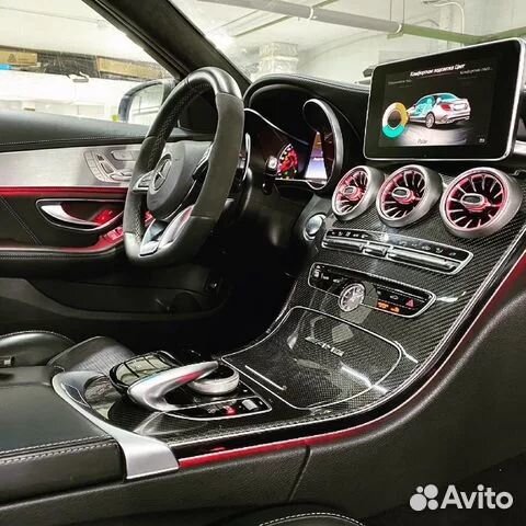 Дефлекторы с подсветкой 64 цвета для GLC W205