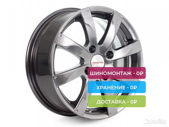 R14 4x100 5,5J ET39 D67,1 К&К Джемини (кс480) Дарк