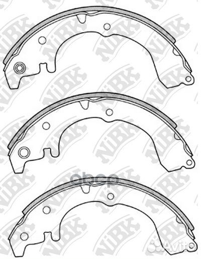 Колодки барабанные NiBK FN2313 FN2313 NiBK