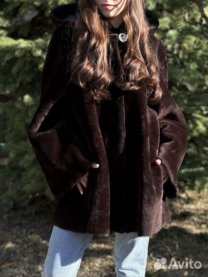 Натуральная новая мутоновая шуба