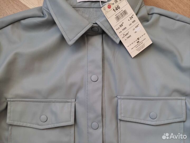 Новая ветровка из экокожи Reserved р 146