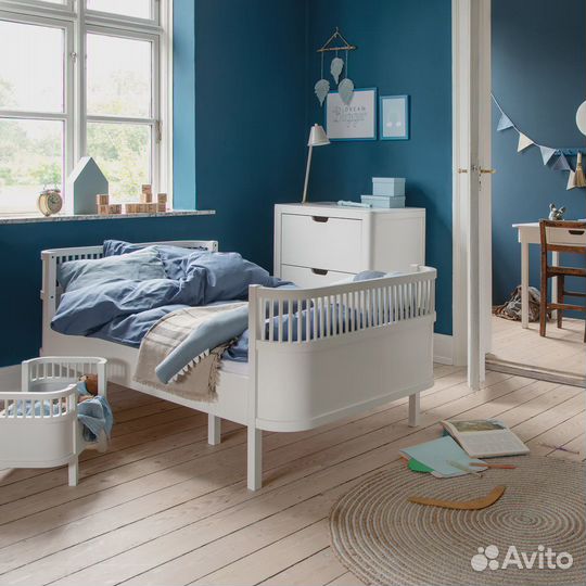 Sebra детская кровать Junior & Grow White