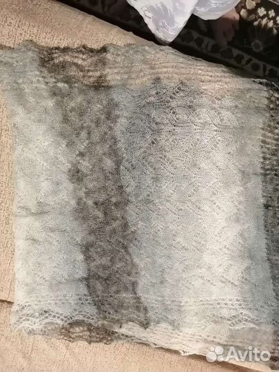 Пуховый платок паутинка