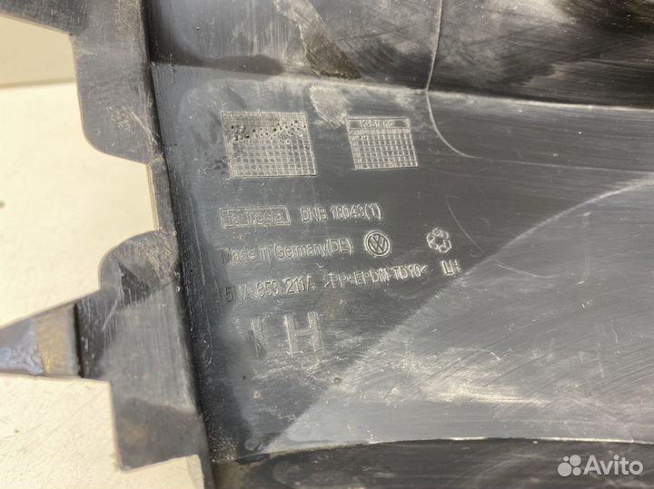 Накладка переднего бампера левая Vw Tiguan 17-20