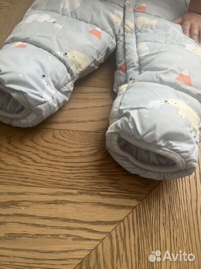 Комбинезон baby go 74 для девочки/мальчика серый