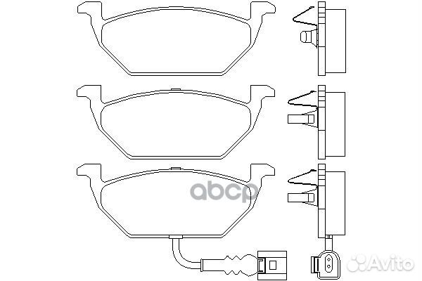 Колодки пер.audi A3 03 1K0698151F VAG