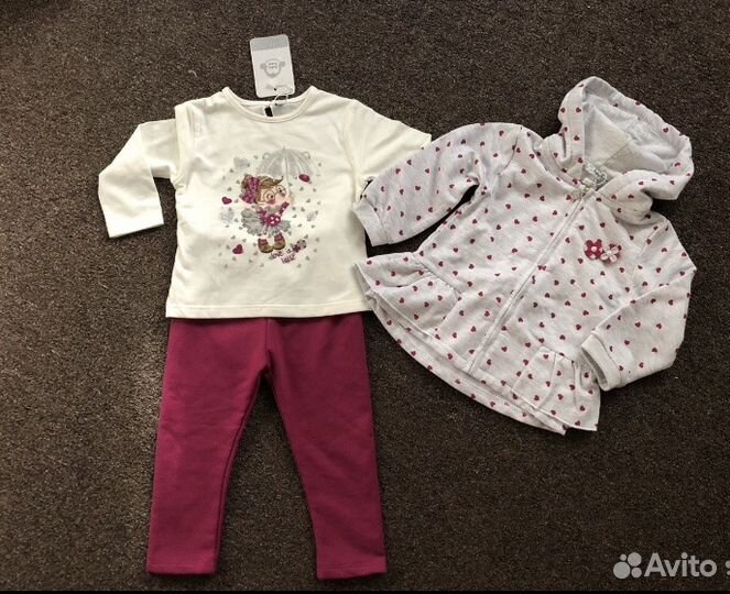 Комплект новый / штаны лонг и толстовка