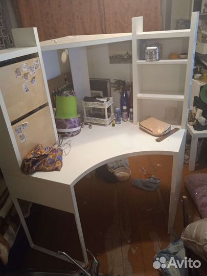 Стол, компьютерный стол, угловой, IKEA, белый, бу