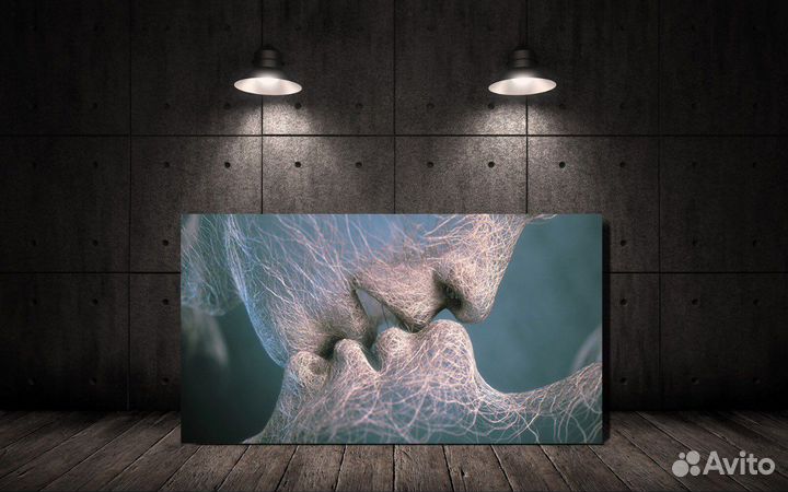 Современная картина Поцелуй