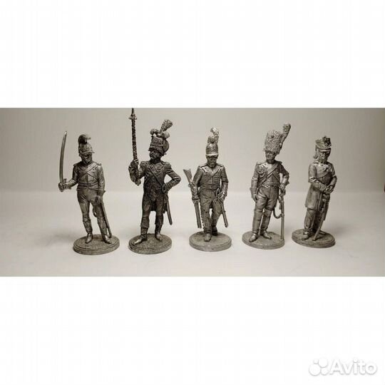 Оловянные солдатики 54 мм,1/32 (5 шт.)