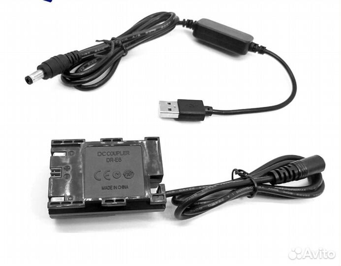 Адаптер питания USB для Canon LP-E6 Новый