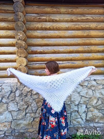 Шаль пуховая большая - теплый подарок