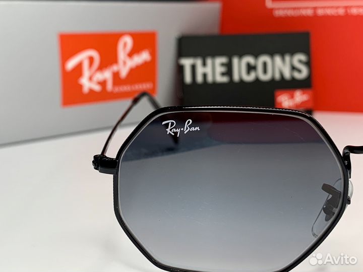 Очки Ray Ban Octagonal пепельные