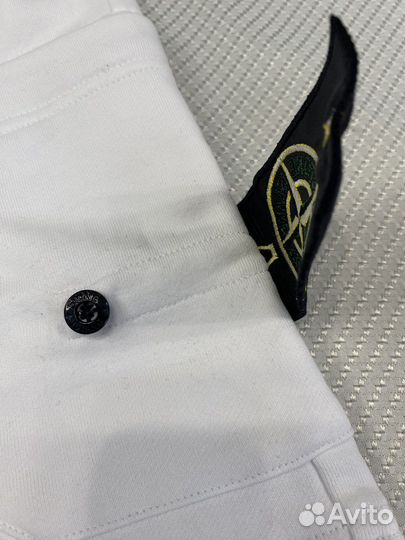 Шорты stone island белые