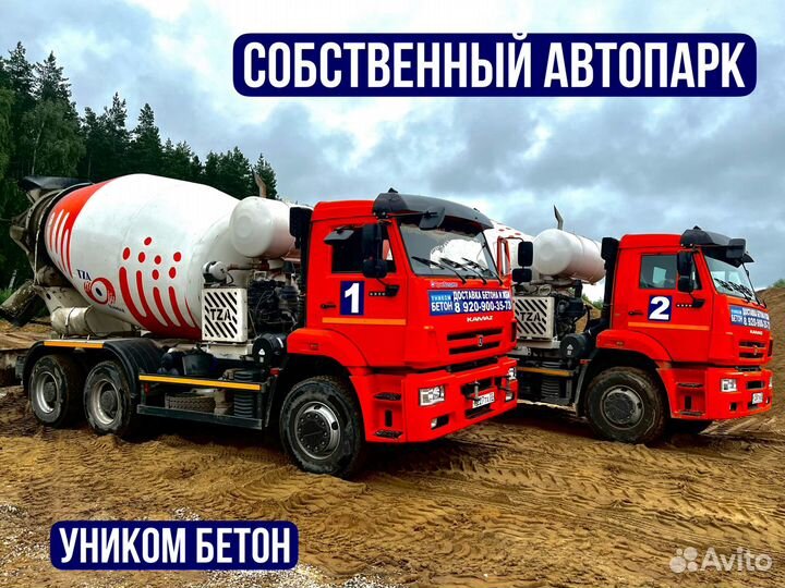 Бетон, Раствор