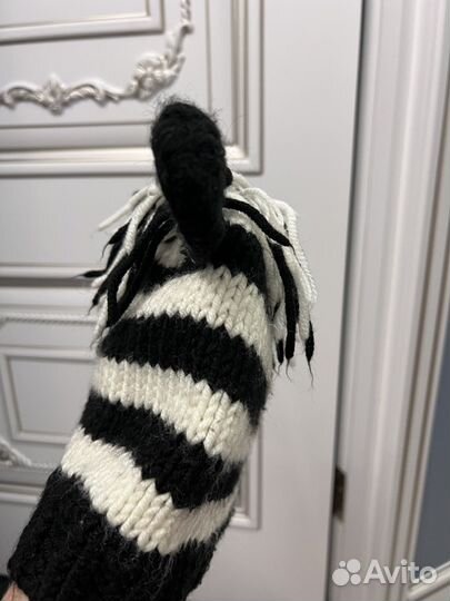 Шапка дизайнерская Зебра