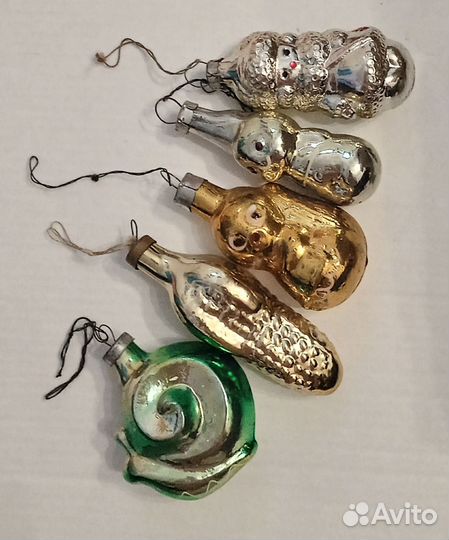 Ëлочные игрушки СССР, стекло