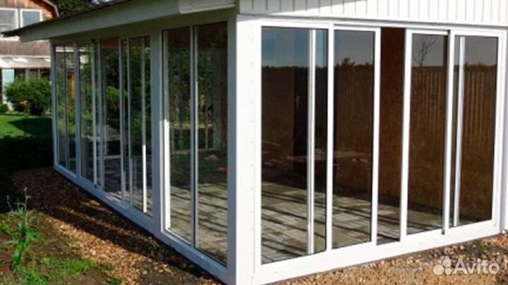 Раздвижное окно, алюминиевое окно