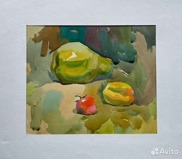 Акварель фрукты