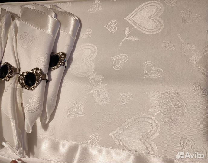 Новая скатерть с салфетками Турция verolli 160х220