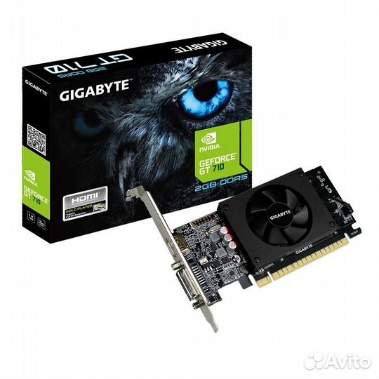 Видеокарта gigabyte nvidia GeForce GT 710, GV-N710
